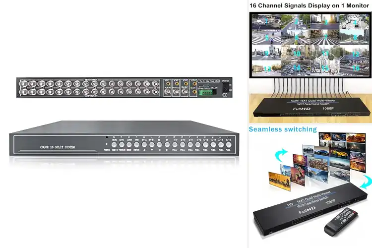 Detailed view of Best 16Channel Video Multiplexer Display