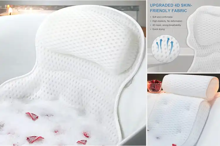 Detailed view of Best Bathtub Support Pillows