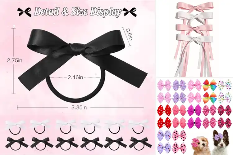 Detailed view of Best Bowknot Topknot Hair Accessories