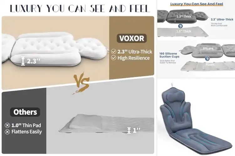 Detailed view of Best Comfortable Full Body Bathtub Cushion
