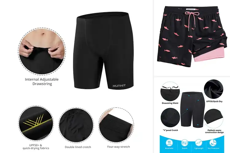 Detailed view of Best Compression Swim Shorts