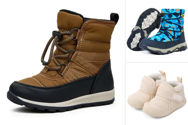Detailed view of Best Easy On Off Toddler Snow Boots