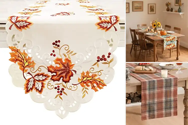 Detailed view of Best Fall Table Runners