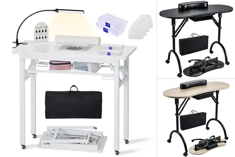 Detailed view of Best Foldable Manicure Tables