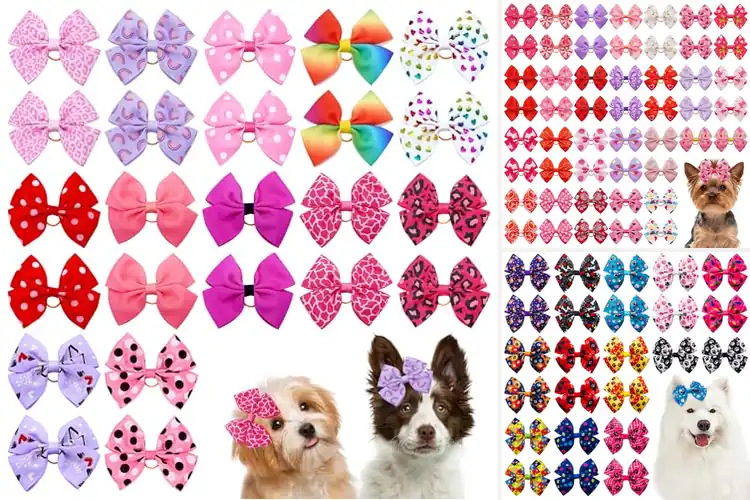 Detailed view of Best Large Breed Dog Hair Bows