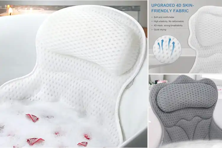 Detailed view of Best Machine-Washable Bath Pillows