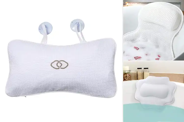 Detailed view of Best Non Slip Suction Cup Bath Pillow
