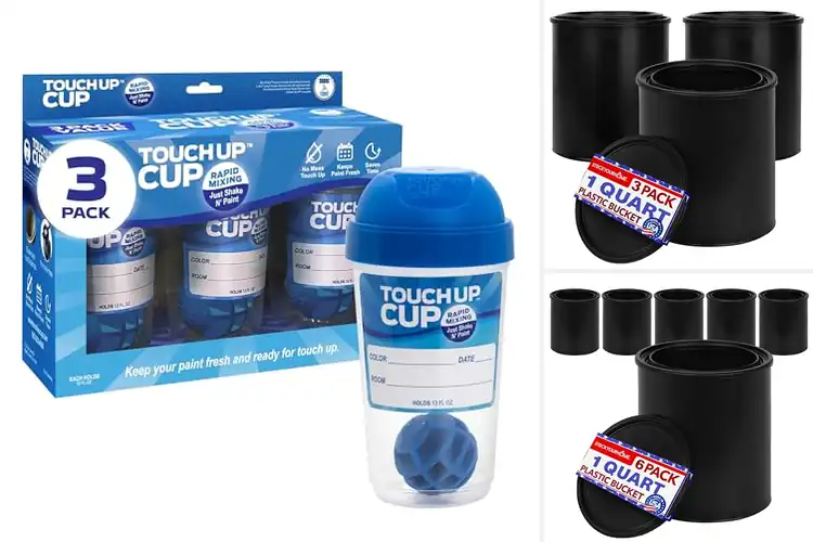 Detailed view of Best Paint Containers