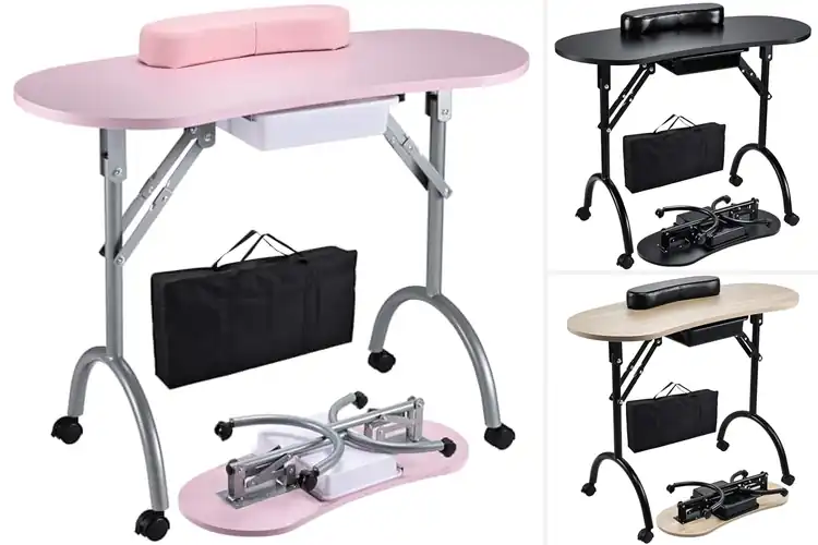 Detailed view of Best Portable Manicure Tables