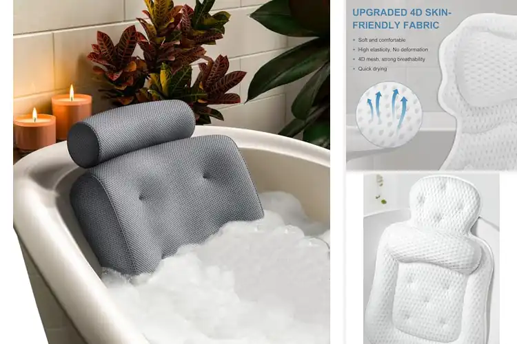 Detailed view of Best Quick-Drying Bath Pillows