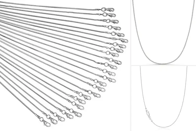 Detailed view of Best Sterling Silver Plated Chains
