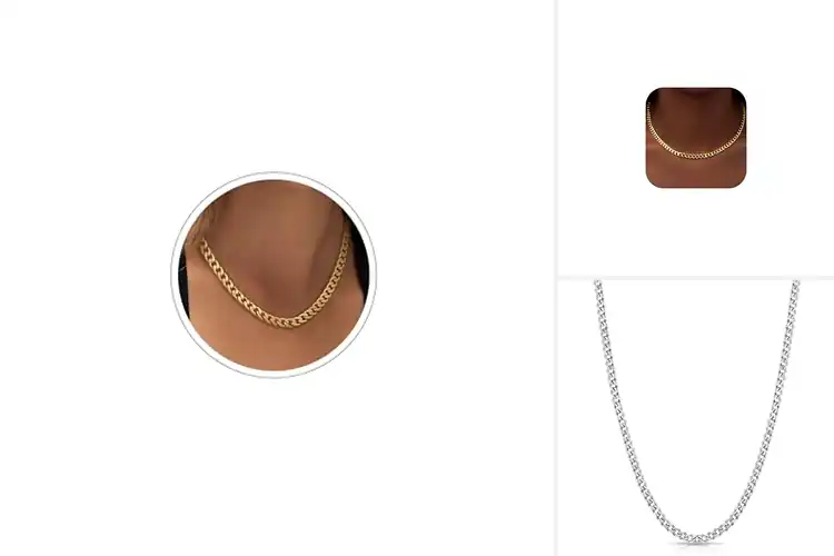 Detailed view of Best Thin Cuban Link Necklaces