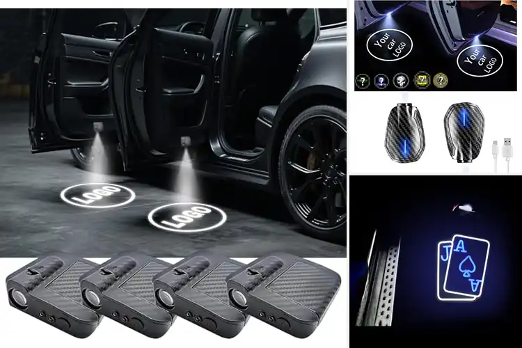 Detailed view of Best Universal Fit Car Door Light Projectors