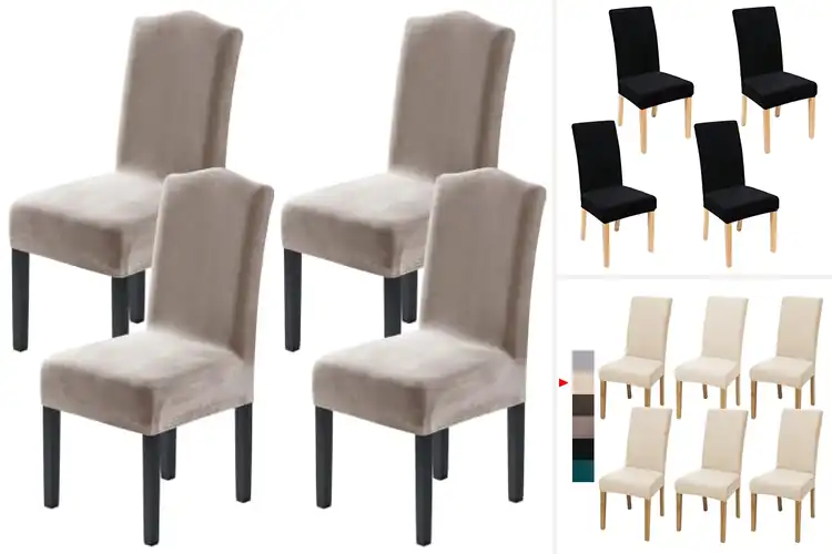 Detailed view of Best Velvet Chair Covers for Stylish Comfort