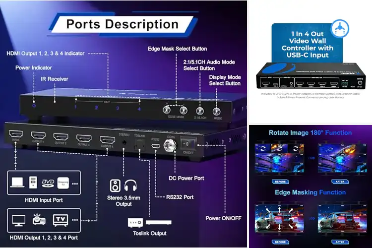 Detailed view of Best Video Processors for Seamless 4K HDR Enhancement