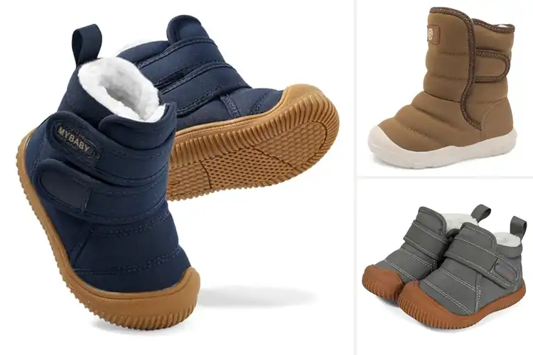 Detailed view of Best Warm Toddler Footwear With Fur Lining