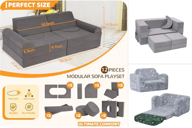 Detailed view of Best Washable Kids Sofas