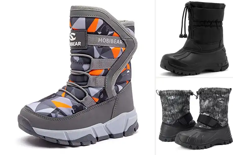 Detailed view of Best Waterproof Vamp Winter Boots For Boys And Girls